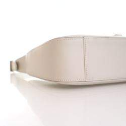 Pre Owned حقيبة كتف سان لوران بيضاء جلد العجل لو 5 أ 7