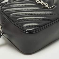 Pre Owned سان لوران حقيبة خصر جلدية سوداء ماتيلسي لو