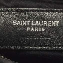 Pre Owned سان لوران حقيبة خصر جلدية سوداء ماتيلسي لو