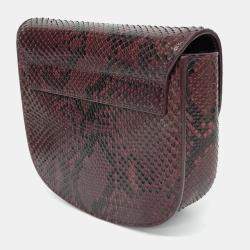 مملوكة مسبقًا حقيبة ساتشل صغيرة جلد بَرق (برغندي) سان لوران باريس كايا