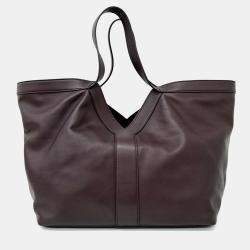 مملوكة مسبقًا Saint Laurent Paris Burgundy Leather Y Tote Bag