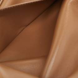 مملوكة مسبقًا حقيبة كتف سان لوران كيت متوسطة قابلة للانعكاس جلد بني