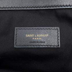 مملوكة مسبقًا Saint Laurent Paris Jamie Chain Tote Bag Black Leather