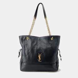 مملوكة مسبقًا Saint Laurent Paris Jamie Chain Tote Bag Black Leather