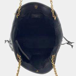 مملوكة مسبقًا Saint Laurent Paris Jamie Chain Tote Bag Black Leather