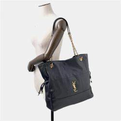 مملوكة مسبقًا Saint Laurent Paris Jamie Chain Tote Bag Black Leather