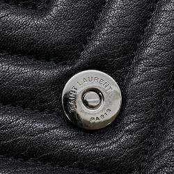 مملوكة مسبقًا حقيبة سان لوران باريس كوليج سلسلتين كتف جلد أسود