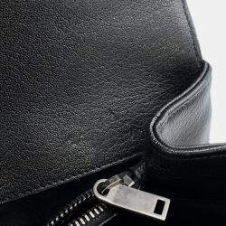 مملوكة مسبقًا حقيبة سان لوران باريس كوليج سلسلتين كتف جلد أسود