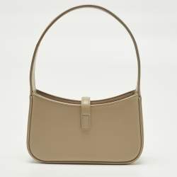 مملوكة مسبقًا Saint Laurent LE 5 À 7 Mini Beige Leather Bag