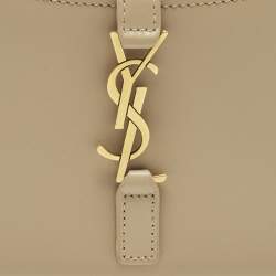 مملوكة مسبقًا Saint Laurent LE 5 À 7 Mini Beige Leather Bag