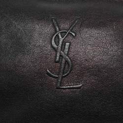 مملوكة مسبقًا حقيبة سان لوران ليو كاميرا جلدية سوداء كروس بودي