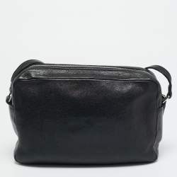 مملوكة مسبقًا حقيبة سان لوران ليو كاميرا جلدية سوداء كروس بودي