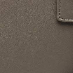 Pre Owned Saint Laurent Classic Sac De Jour Baby Grey Leather Tote