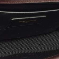 Pre Owned حقيبة كلتش سان لوران كاساندرا جلد فوشيا