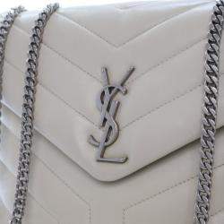 مملوكة مسبقًا حقيبة لولو جلد عجل سان لوران صغيرة الحجم