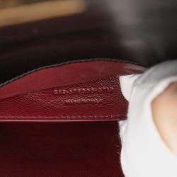 مملوكة مسبقًا Saint Laurent Paris Black Medium Calfskin and Suede Classic Monogram Cassandra Top Handle Bag