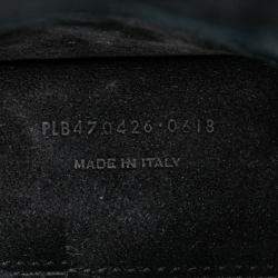 مملوكة مسبقًا حقيبة سان لوران باريس متوسطة مزينة بالمسامير جلد العجل مونوغرام سان سيت كروس بودي سوداء