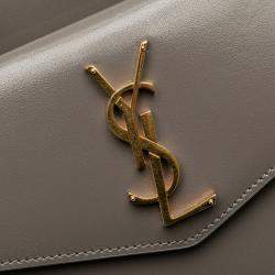مملوكة مسبقًا Saint Laurent Paris Medium Leather Monogram Uptown Satchel