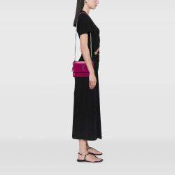 Pre Owned Saint Laurent Paris Purple Medium Leather Monogram Sunset Crossbody