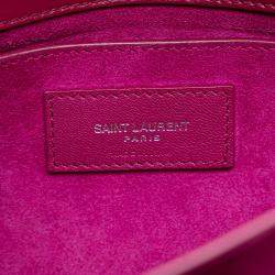 Pre Owned Saint Laurent Paris Purple Medium Leather Monogram Sunset Crossbody
