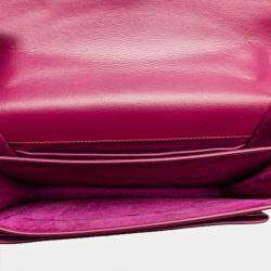 Pre Owned Saint Laurent Paris Purple Medium Leather Monogram Sunset Crossbody