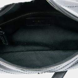 مملوكة مسبقًا Saint Laurent Paris Black Studded Calfskin Stardust Monogram Niki Body Bag