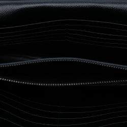 Pre Owned حقيبة سلسلة سان لوران باريس مونوجرام شيفرون ماتيلواسي حبيبي سوداء