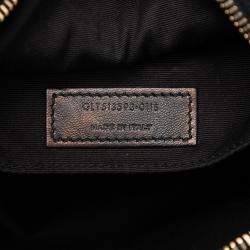 مملوكة مسبقًا Saint Laurent Paris Black Suede Crystal Monogram Lou Camera Bag