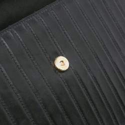 مملوكة مسبقًا حقيبة سان لوران باريس كروس بودي  سلسلة سوداء جلد العجل مبطنة فيكتوار