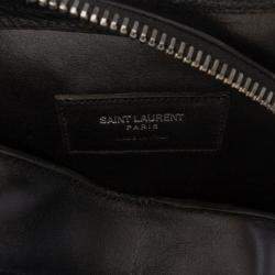 مملوكة مسبقًا حقيبة كروس بودي سلسلة بو غون سان لوران سوداء لامعة بترتر