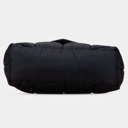 Pre Owned Saint Laurent Paris Black Quilted Econyl Nylon Lou Puffer Messenger Bag