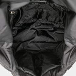 Pre Owned Saint Laurent Paris Black Quilted Econyl Nylon Lou Puffer Messenger Bag