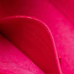 Pre Owned حقيبة سان لوران باريس كيت متوسطة جلد عجل أملس وردي كروس بودي بشرّابة مزينة بشعار الماركة