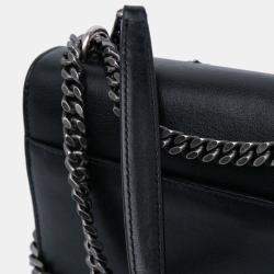 مملوكة مسبقًا Saint Laurent Paris Black Medium Leather Monogram Stars and Hearts Sunset Crossbody