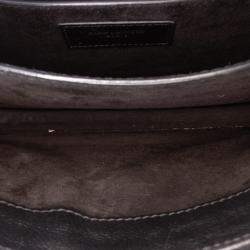 مملوكة مسبقًا Saint Laurent Paris Black Medium Leather Monogram Stars and Hearts Sunset Crossbody