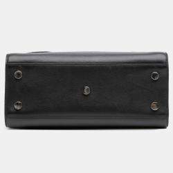 مملوكة مسبقًا حقيبة سان لوران باريس ساك دو جور مزينة برقعة جلد سوداء بايبي