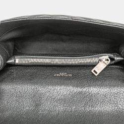 مملوكة مسبقًا حقيبة ساتشل سان لوران باريس كوليدج شيفرون كيلي متوسطة جلد خراف سوداء