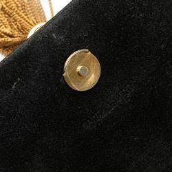 Pre Owned حقيبة كروس بودي برباط كيت مونوغرام جلد سوداء صغيرة سان لوران باريس