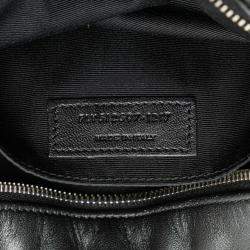 Pre Owned Saint Laurent Paris Black Leather Heart Lou Camera Bag