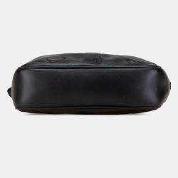 Pre Owned Saint Laurent Paris Black Leather Heart Lou Camera Bag