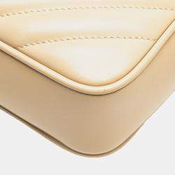 Pre Owned حقيبة كاميرا سان لوران براون جلد مبطن باريس