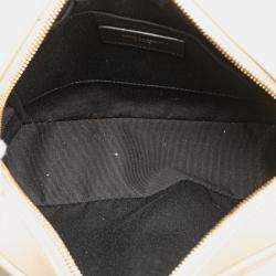 Pre Owned حقيبة كاميرا سان لوران براون جلد مبطن باريس