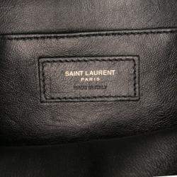 مملوكة مسبقًا Saint Laurent Paris Green Medium Leather Solferino Satchel In Box