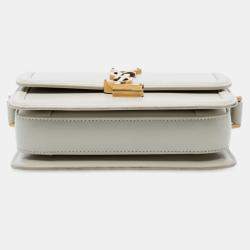 مملوكة مسبقًا Saint Laurent Paris White Small Calfskin Solferino Satchel In Box