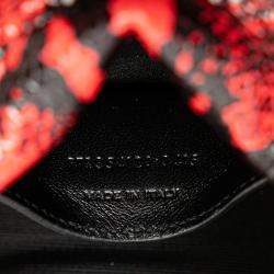 Pre Owned حقيبة كروس سان لوران باريس كيت أحمر مونوغرام كلاسيك جلد بقر منقوش صغير