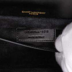 مملوكة مسبقًا حقيبة بيلشاس سان لوران باريس جلد العجل وجلد السويد متوسطة سوداء