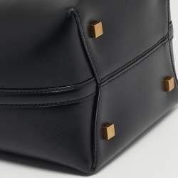 Pre Owned حقيبة باكيت لو ٣٧ صغيرة جلد أسود سان لوران