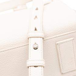 مملوكة مسبقًا حقيبة سان لوران باريس ساك دي جور جلد عجل أبيض صغير برسومات