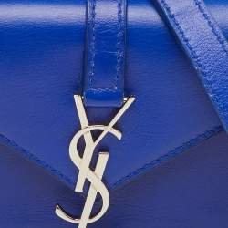 مملوكة مسبقًا Saint Laurent Candy Monogram Mini Blue Leather Crossbody Bag