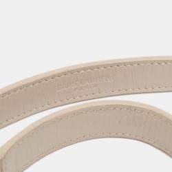 Pre Owned Saint Laurent Paris White Baby Crinkled Calfskin Monogram Niki Bag